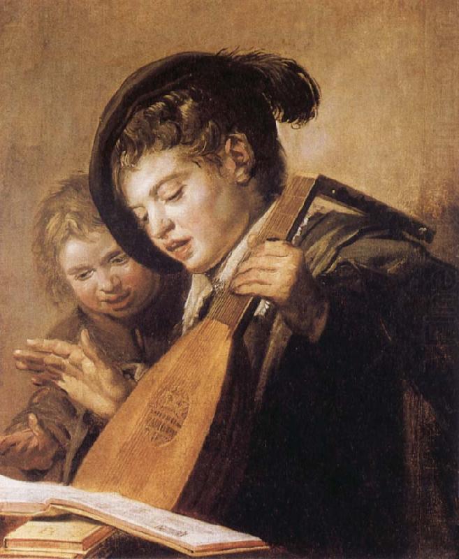 Frans Hals Two Singing Boys oil painting picture